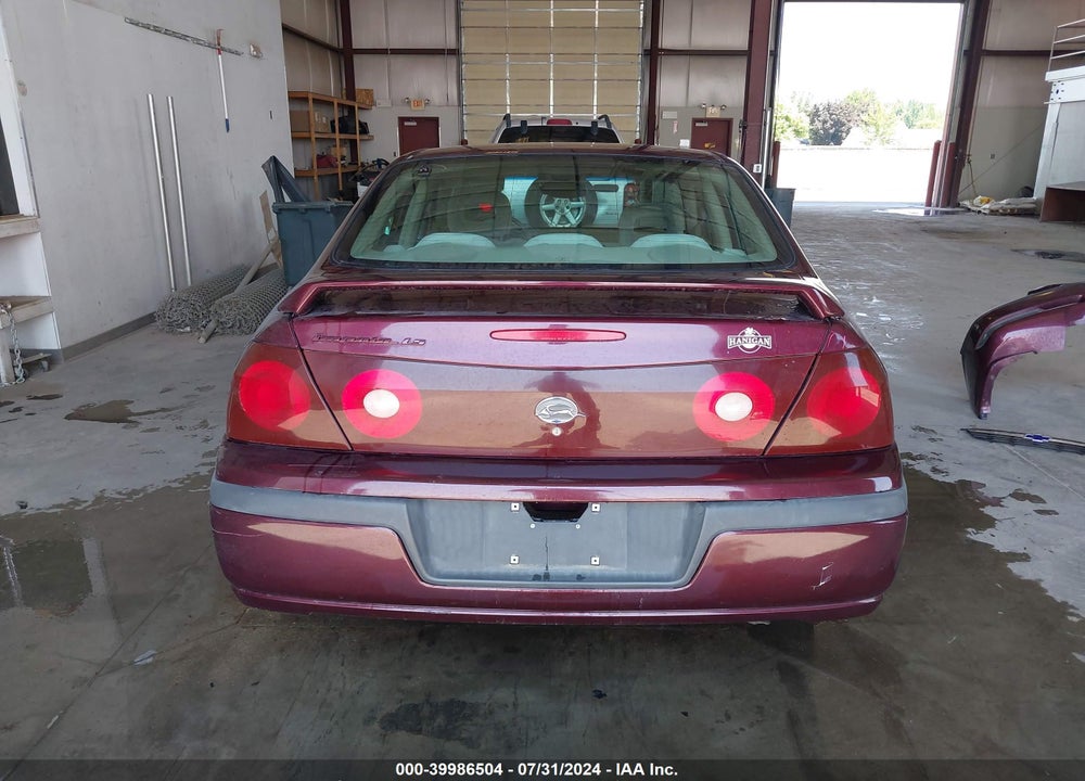 2003 CHEVROLET IMPALA LS VIN: 2G1WH52K739250529