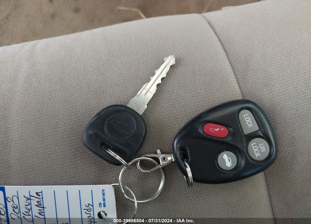 2003 CHEVROLET IMPALA LS VIN: 2G1WH52K739250529