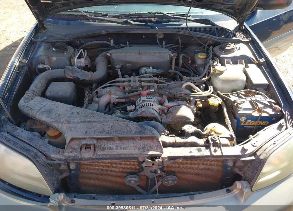 2002 SUBARU OUTBACK VIN: 4S3BH675527624618