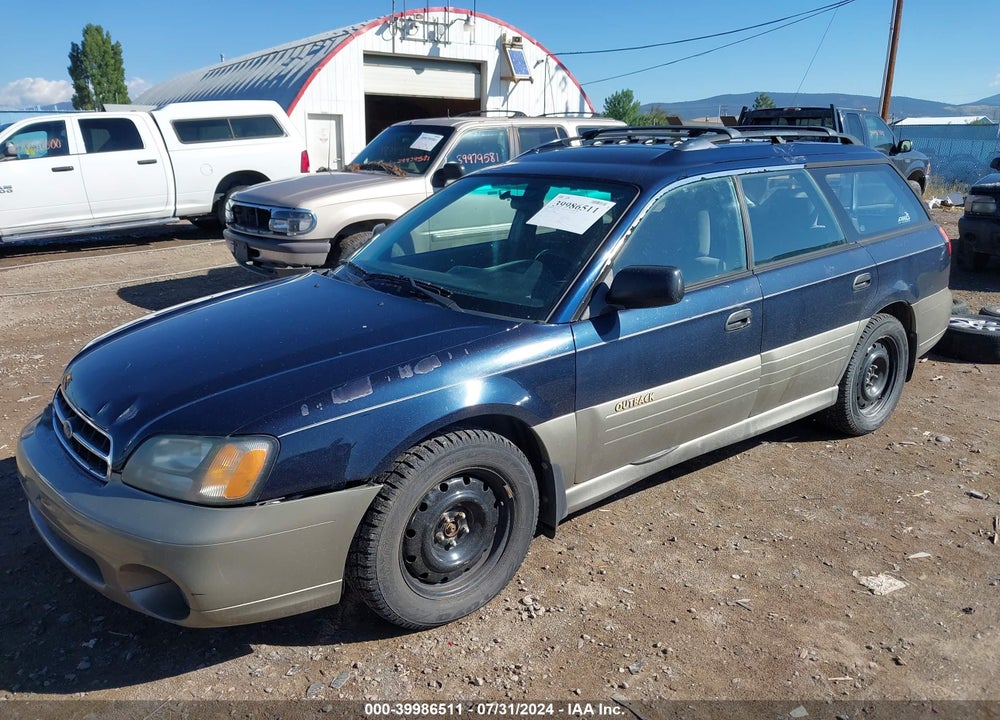 2002 SUBARU OUTBACK VIN: 4S3BH675527624618