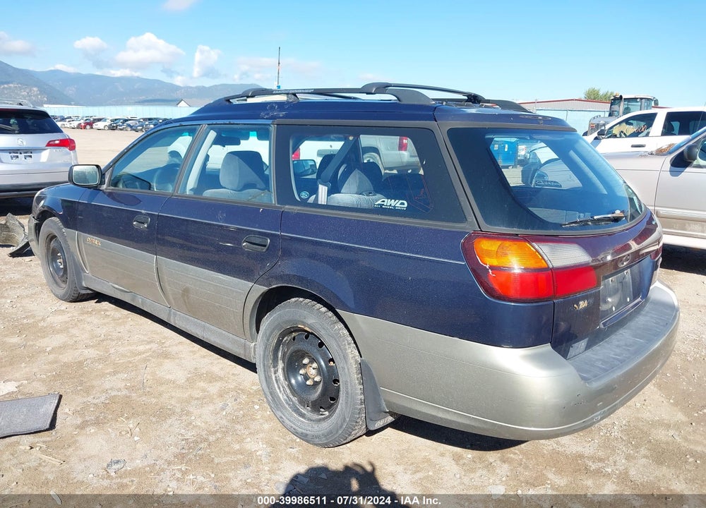 2002 SUBARU OUTBACK VIN: 4S3BH675527624618