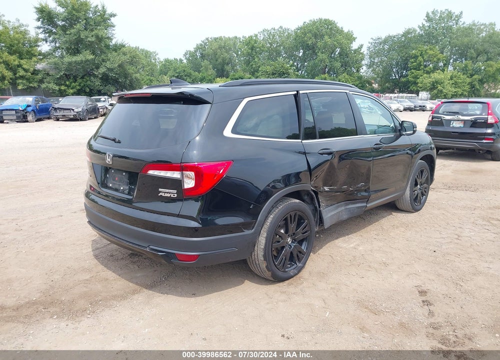 2022 HONDA PILOT AWD SPECIAL EDITION VIN: 5FNYF6H21NB041014