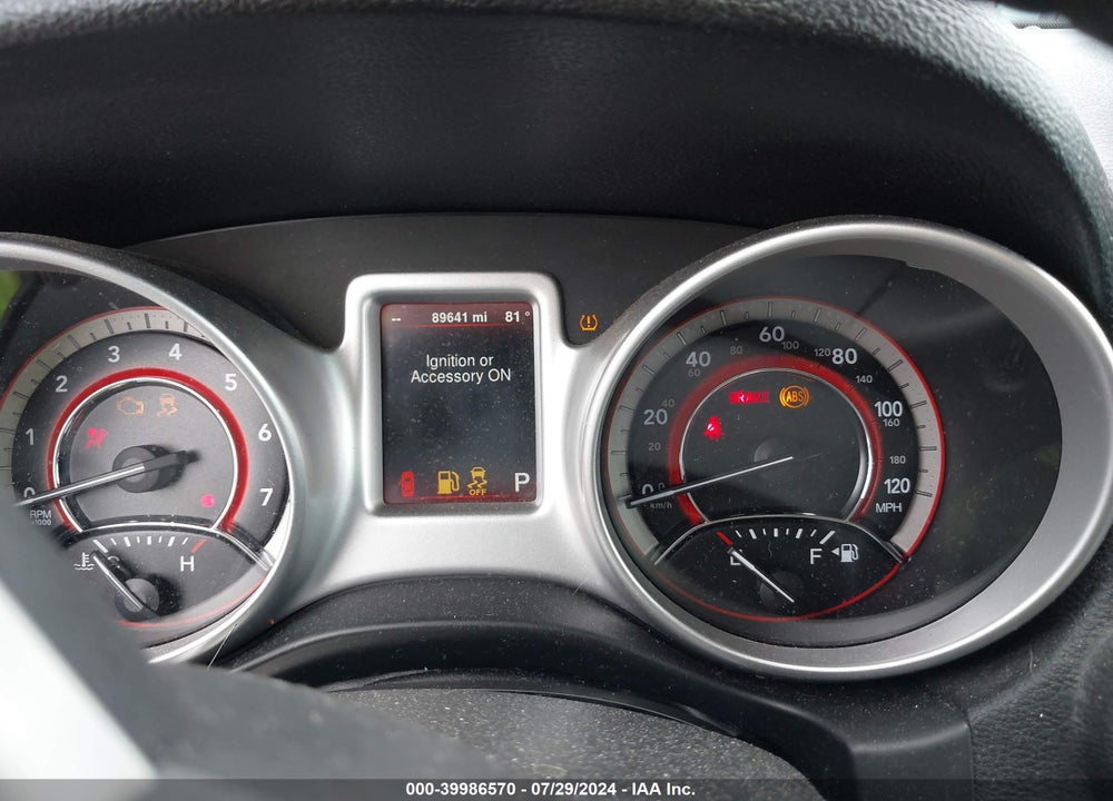 2014 DODGE JOURNEY SXT VIN: 3C4PDCBB2ET258307