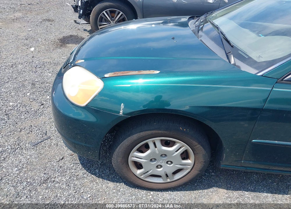 2001 HONDA CIVIC LX VIN: 2HGES16591H515716