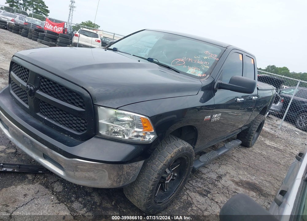 2017 RAM 1500 SLT QUAD CAB 4X2 6'4 BOX VIN: 1C6RR6GT6HS661894