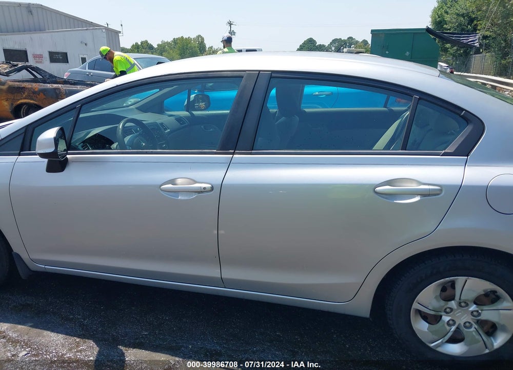 2013 HONDA CIVIC LX VIN: 19XFB2F55DE013603