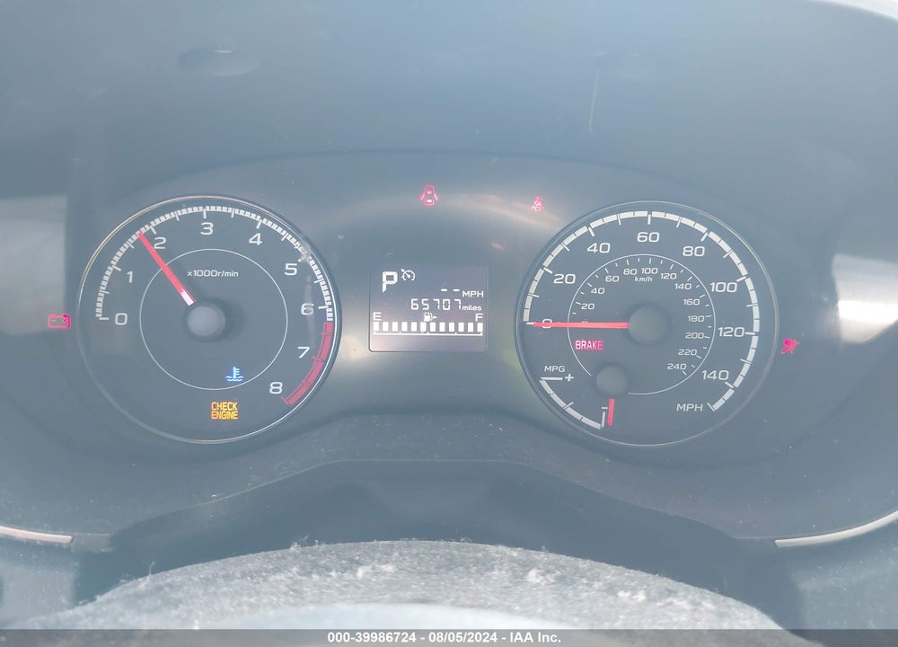 2019 SUBARU IMPREZA VIN: 4S3GTAC64K3716736