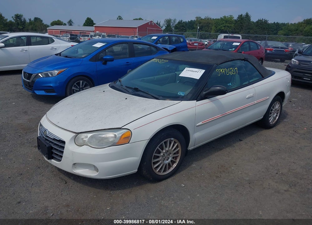 2006 CHRYSLER SEBRING TOURING VIN: 1C3EL55R16N261056