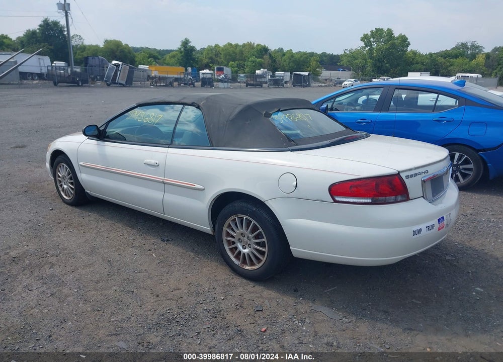 2006 CHRYSLER SEBRING TOURING VIN: 1C3EL55R16N261056