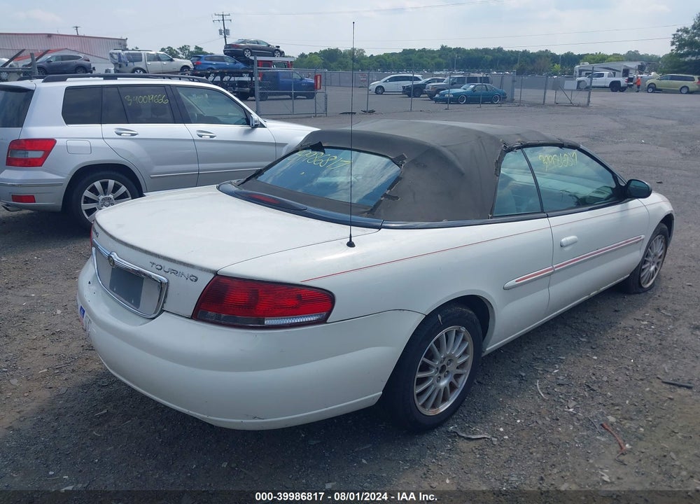 2006 CHRYSLER SEBRING TOURING VIN: 1C3EL55R16N261056