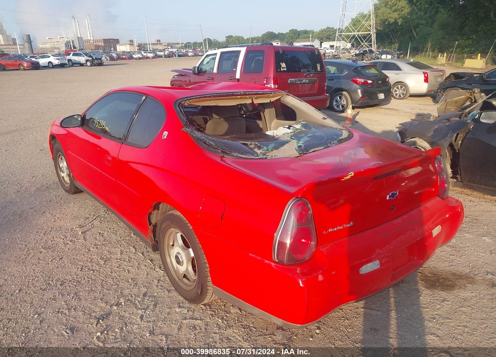 2001 CHEVROLET MONTE CARLO LS VIN: 2G1WW12E319183319