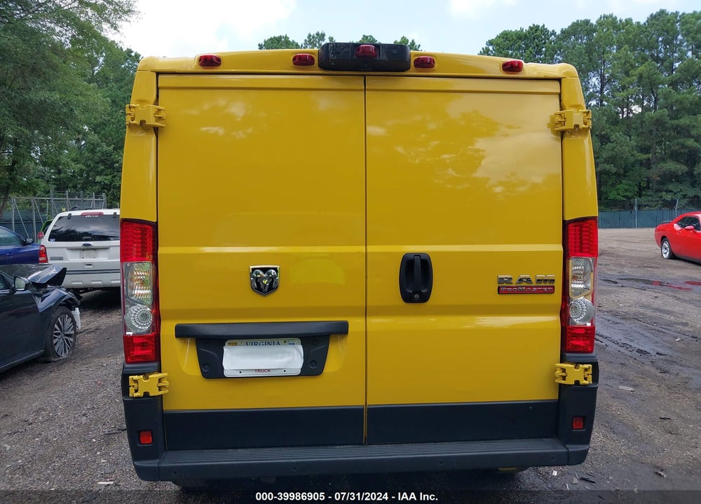 2022 RAM PROMASTER 1500 LOW ROOF 136 WB VIN: 3C6LRVAG9NE109560