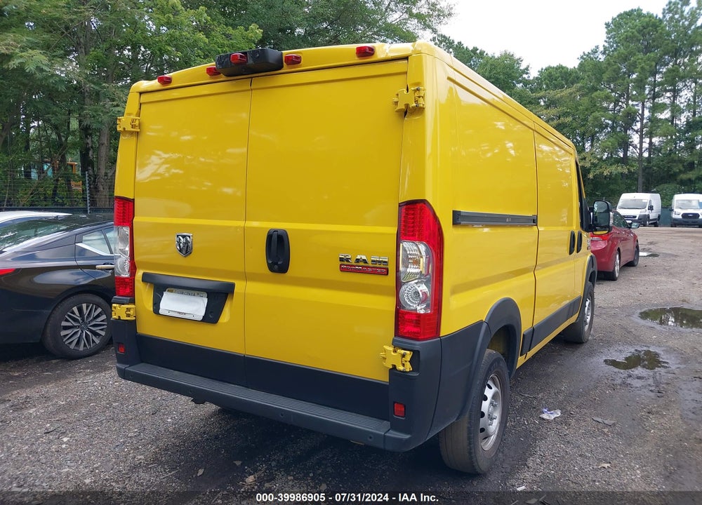 2022 RAM PROMASTER 1500 LOW ROOF 136 WB VIN: 3C6LRVAG9NE109560