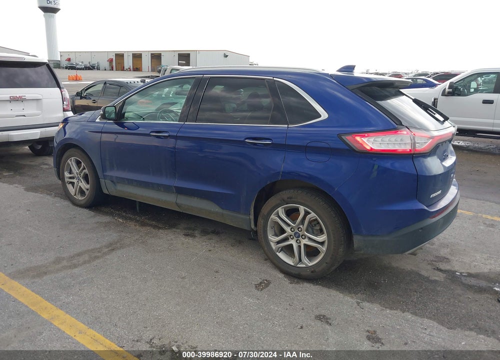 2015 FORD EDGE TITANIUM VIN: 2FMTK4K97FBB43623