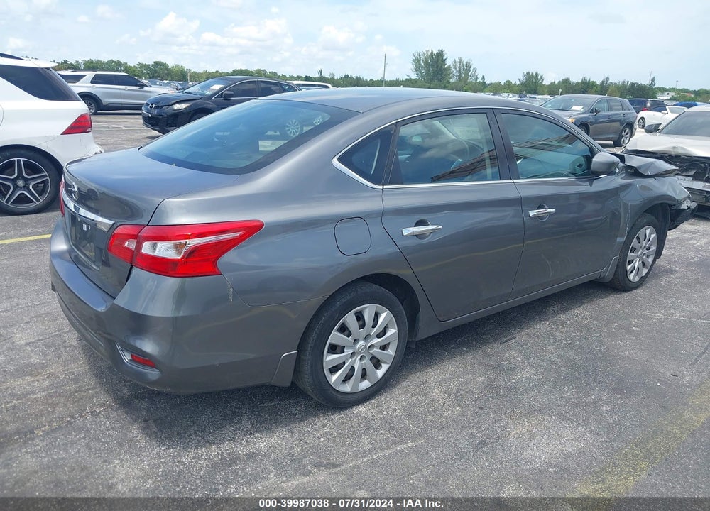 2017 NISSAN SENTRA S VIN: 3N1AB7AP3HL638702