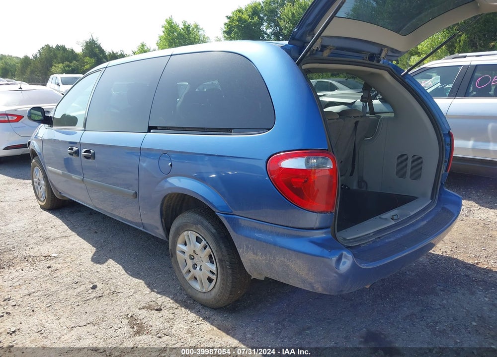 2007 DODGE GRAND CARAVAN SE VIN: 1D4GP24R17B159058