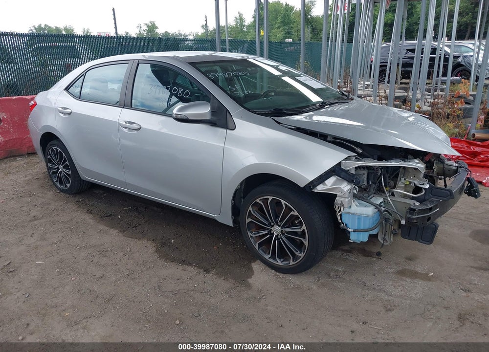 2014 TOYOTA COROLLA S PLUS VIN: 5YFBURHEXEP161082