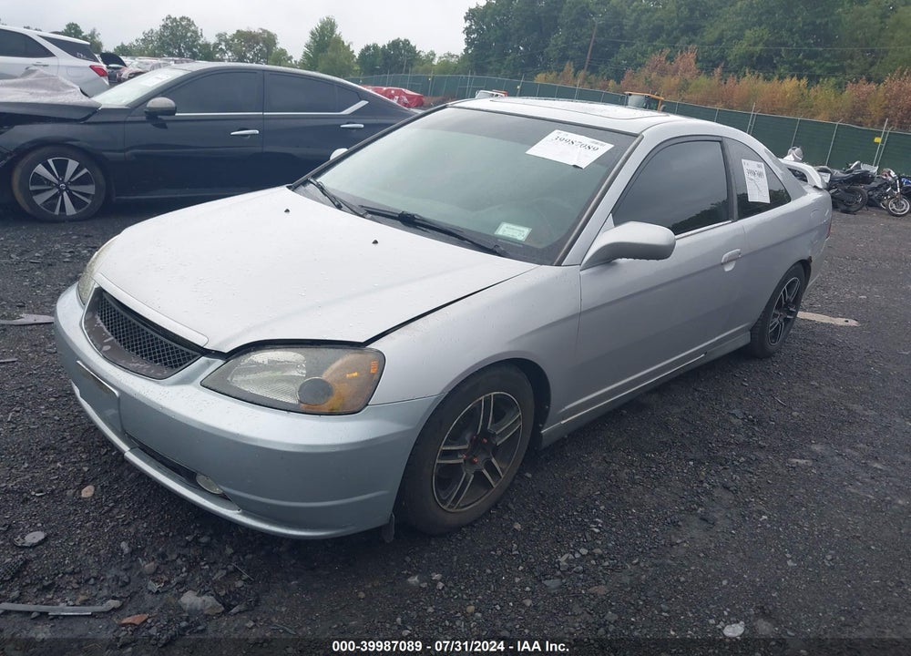 2001 HONDA CIVIC EX VIN: 1HGEM22941L073309