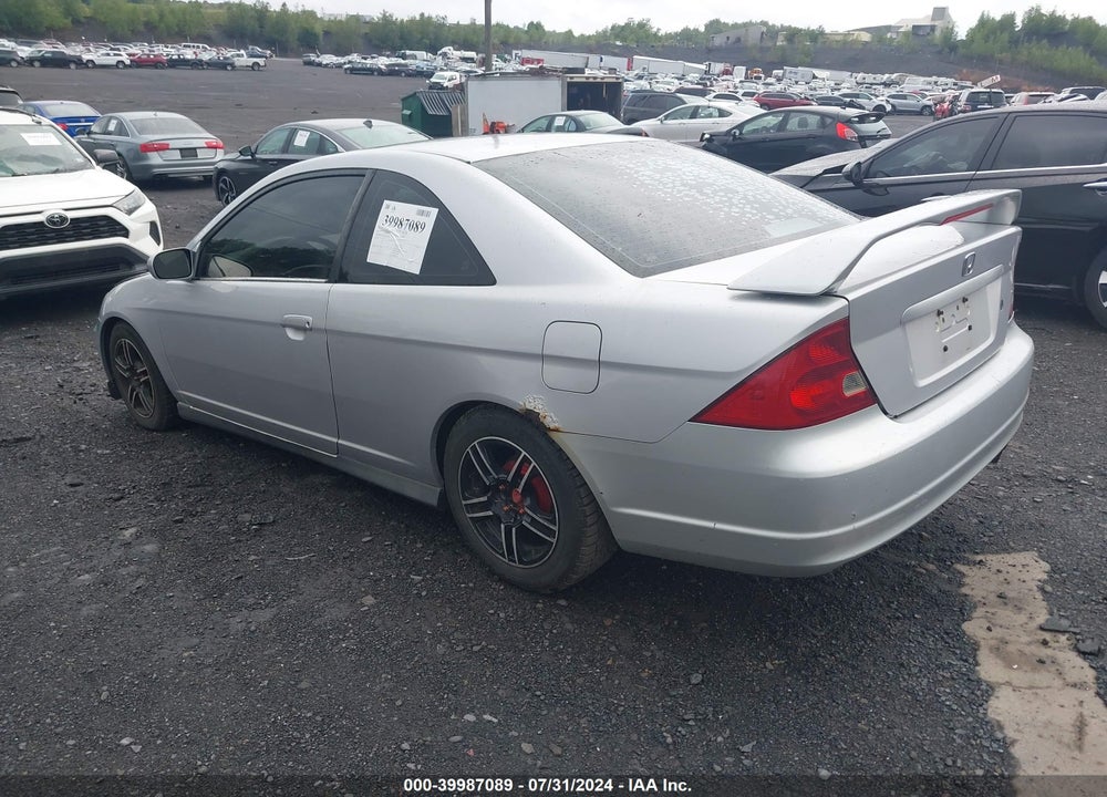 2001 HONDA CIVIC EX VIN: 1HGEM22941L073309