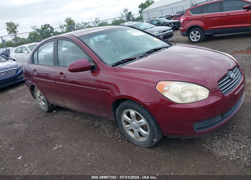 2006 HYUNDAI ACCENT GLS VIN: KMHCN46C56U020460