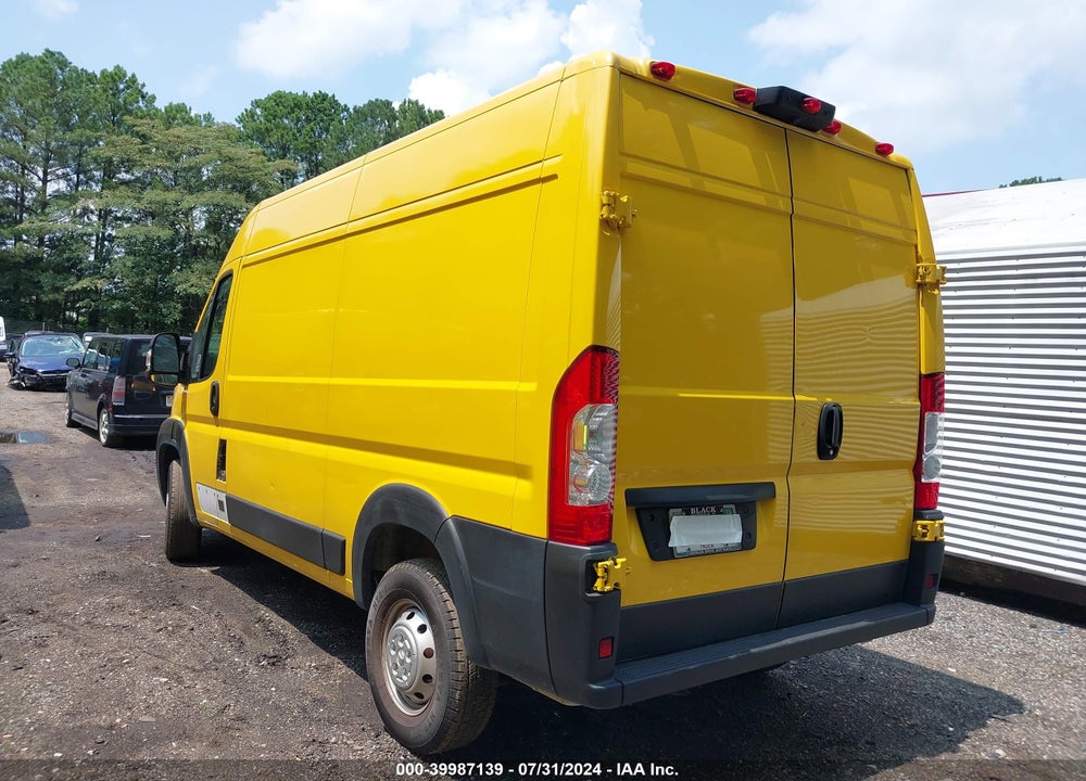 2021 RAM PROMASTER 1500 HIGH ROOF 136 WB VIN: 3C6ERVBG8ME505582
