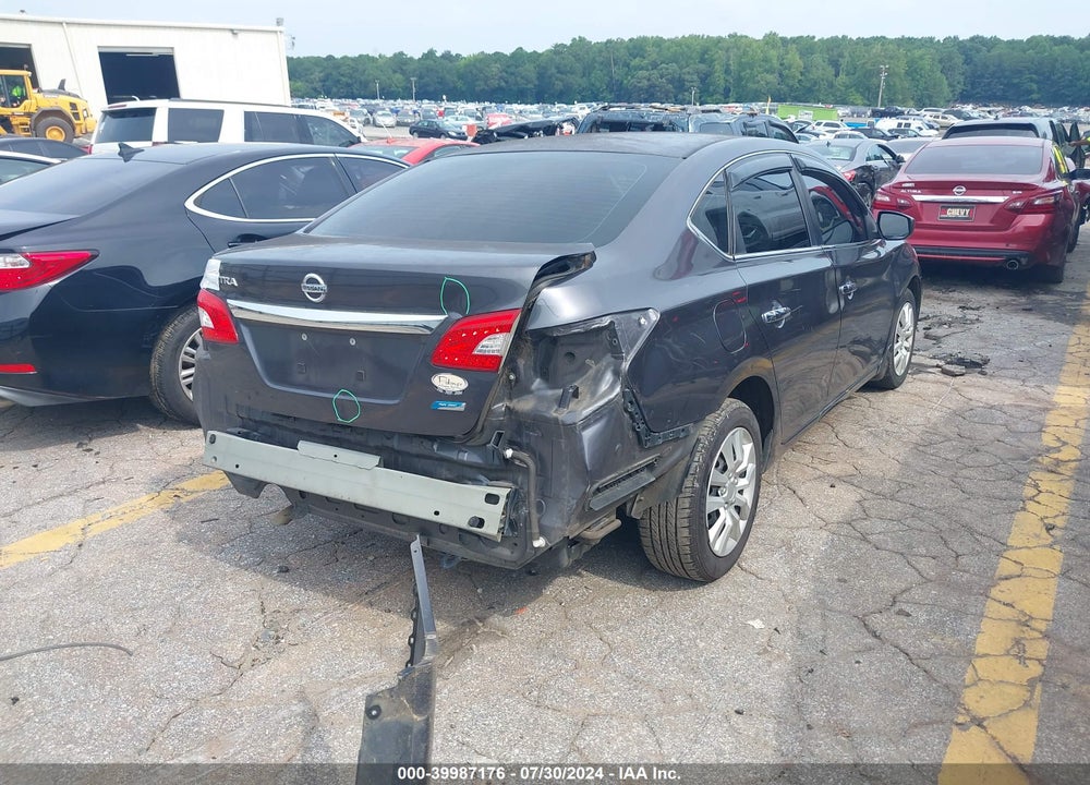 2014 NISSAN SENTRA S VIN: 3N1AB7AP9EY227089