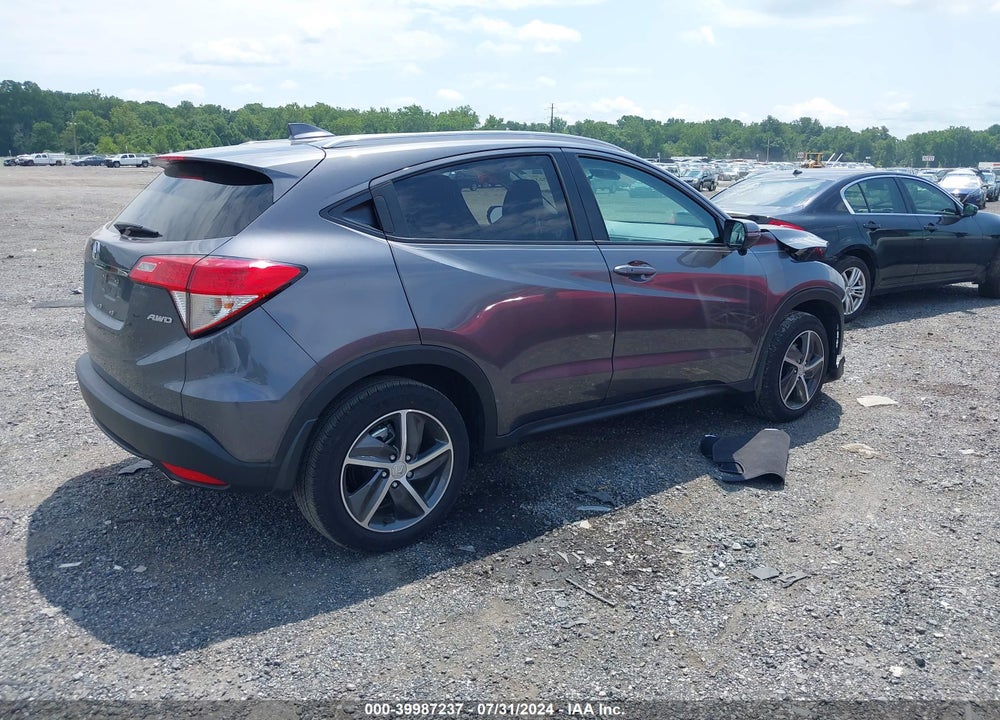 2022 HONDA HR-V AWD EX VIN: 3CZRU6H52NM723250