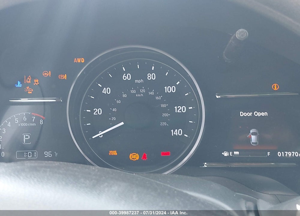 2022 HONDA HR-V AWD EX VIN: 3CZRU6H52NM723250