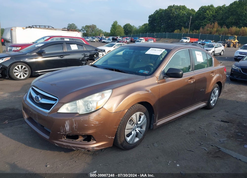 2011 SUBARU LEGACY 2.5I VIN: 4S3BMBA66B3237010