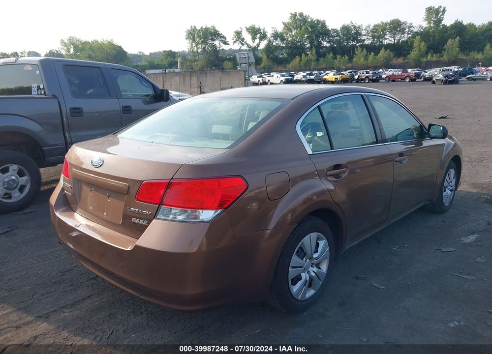 2011 SUBARU LEGACY 2.5I VIN: 4S3BMBA66B3237010