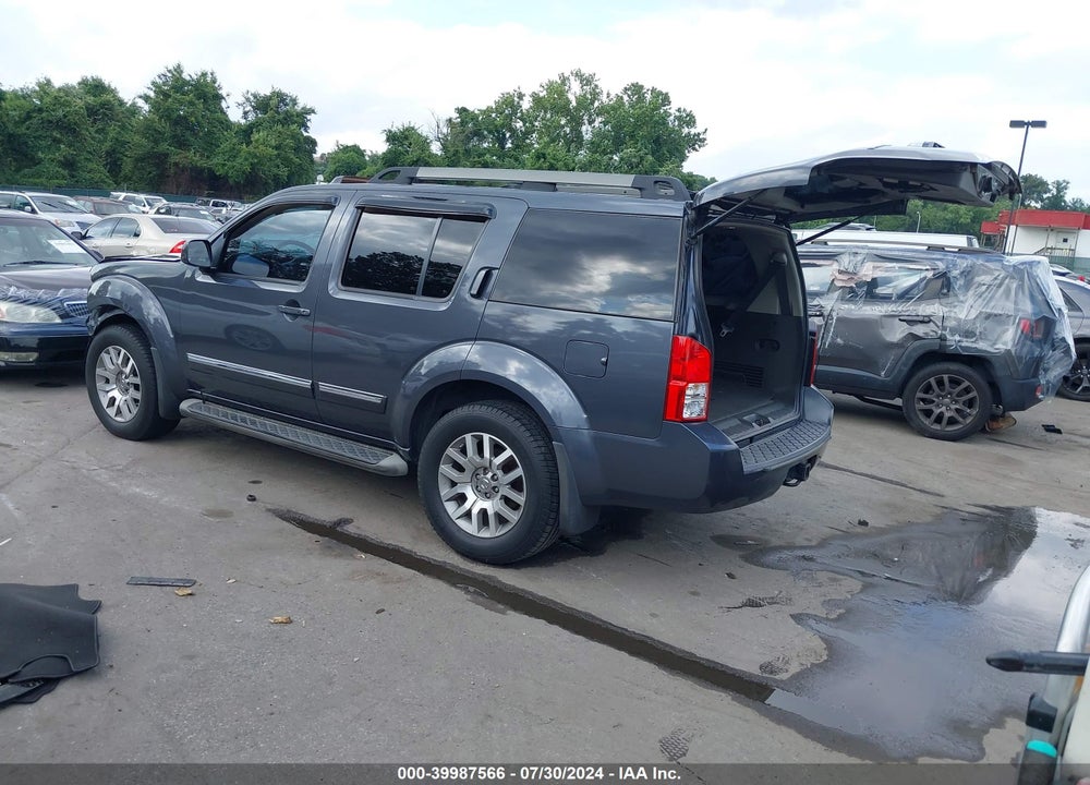 2012 NISSAN PATHFINDER LE VIN: 5N1AR1NB9CC634593