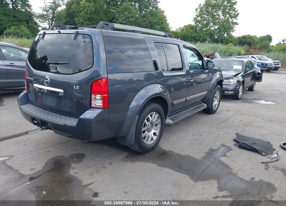 2012 NISSAN PATHFINDER LE VIN: 5N1AR1NB9CC634593