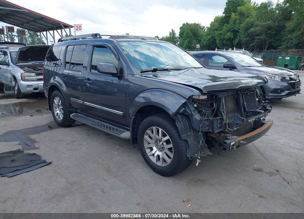 2012 NISSAN PATHFINDER LE VIN: 5N1AR1NB9CC634593