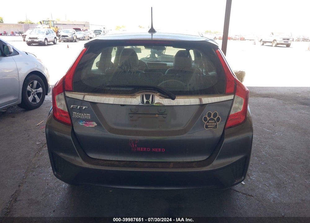2016 HONDA FIT EX-L VIN: 3HGGK5H98GM701838