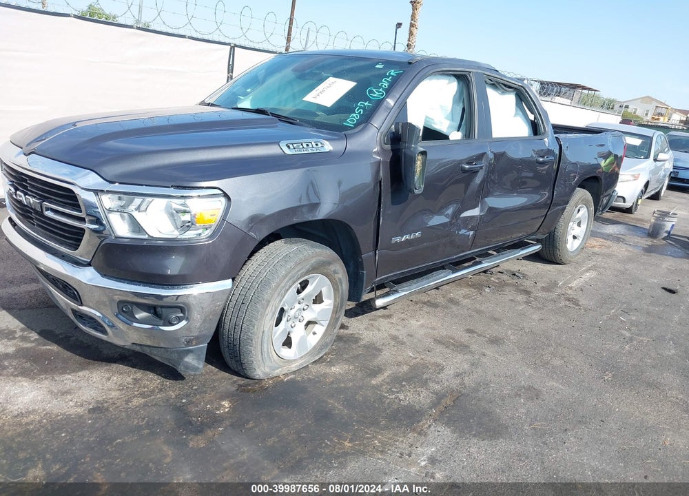 2021 RAM 1500 BIG HORN 4X2 5'7 BOX VIN: 1C6RREFT5MN689609