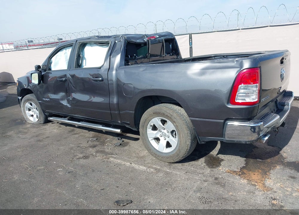2021 RAM 1500 BIG HORN 4X2 5'7 BOX VIN: 1C6RREFT5MN689609