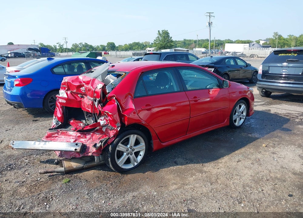 2013 TOYOTA COROLLA S VIN: 2T1BU4EE7DC033226