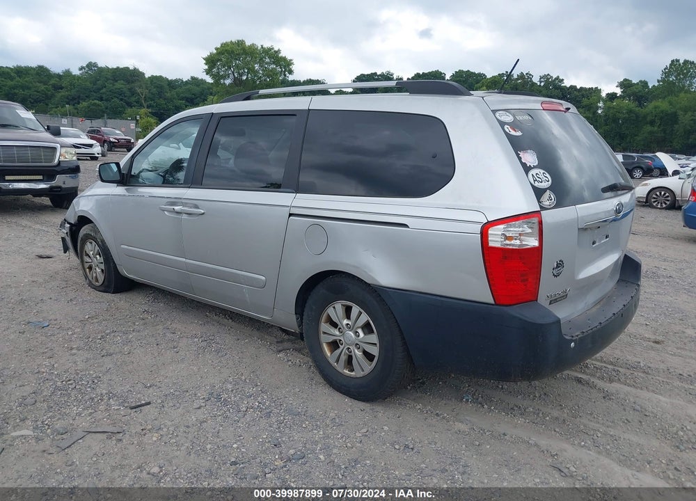 2012 KIA SEDONA LX VIN: KNDMG4C79C6461969