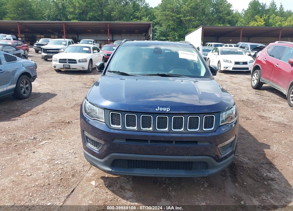 2018 JEEP COMPASS SPORT FWD VIN: 3C4NJCAB6JT122757