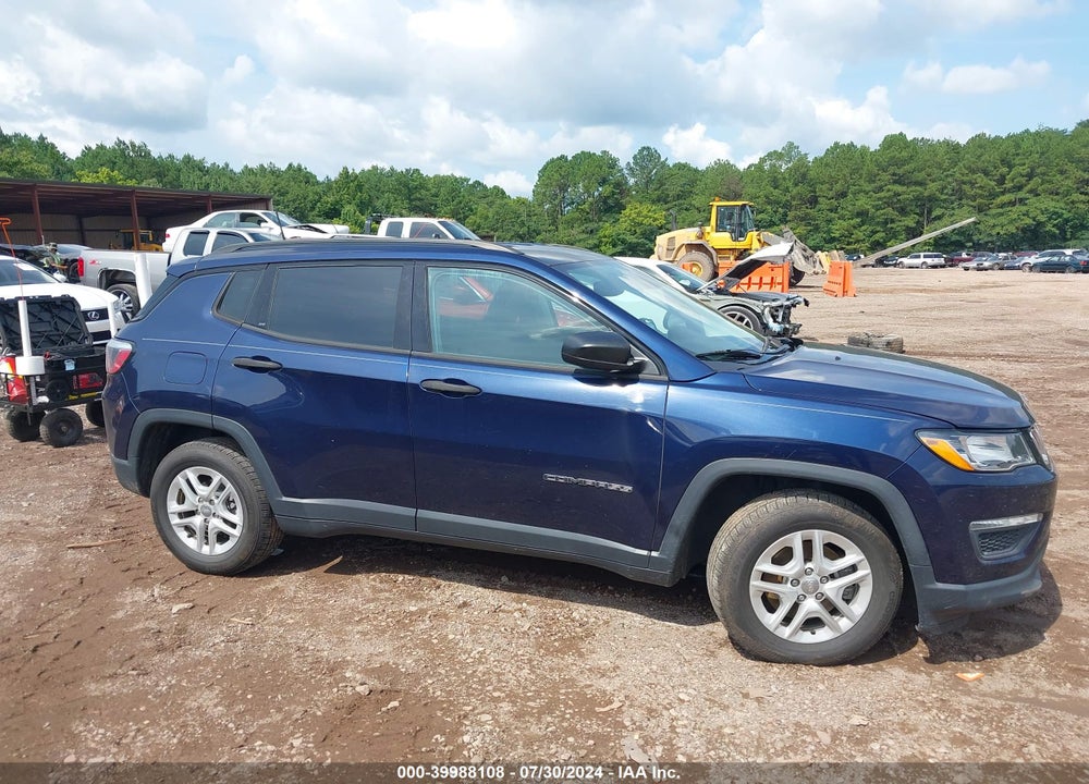 2018 JEEP COMPASS SPORT FWD VIN: 3C4NJCAB6JT122757