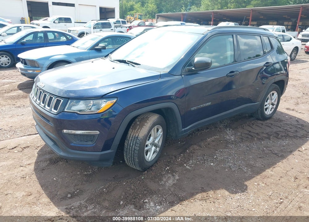 2018 JEEP COMPASS SPORT FWD VIN: 3C4NJCAB6JT122757