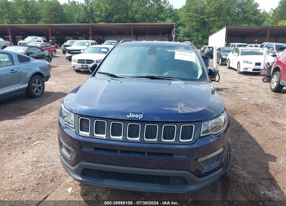 2018 JEEP COMPASS SPORT FWD VIN: 3C4NJCAB6JT122757