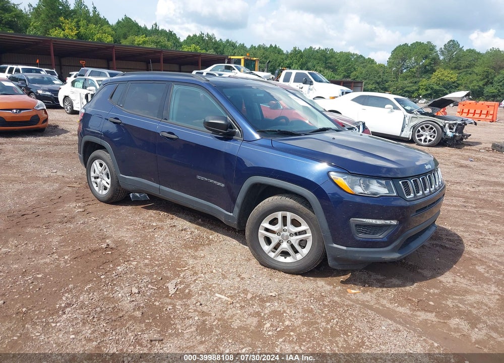 2018 JEEP COMPASS SPORT FWD VIN: 3C4NJCAB6JT122757