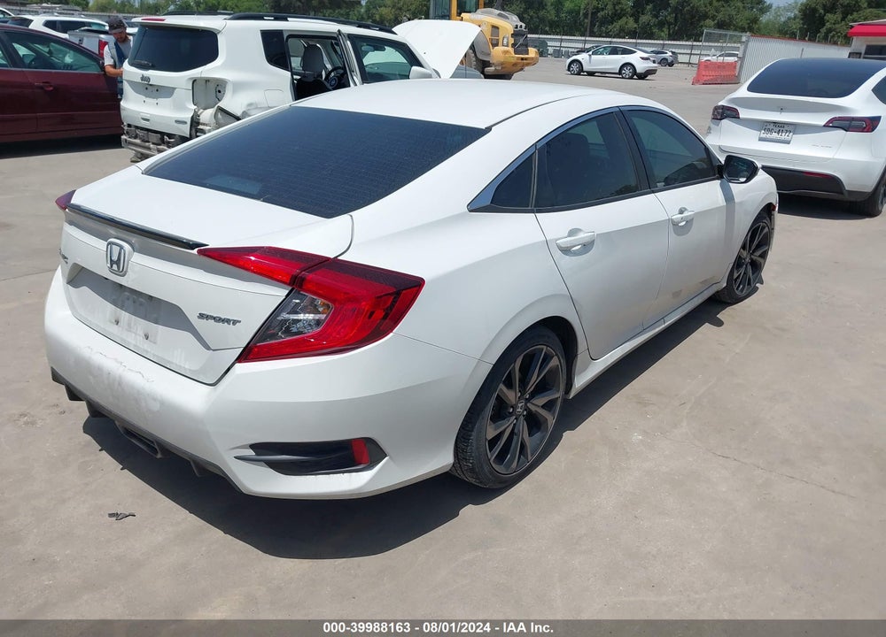 2019 HONDA CIVIC SPORT VIN: 2HGFC2F85KH606890