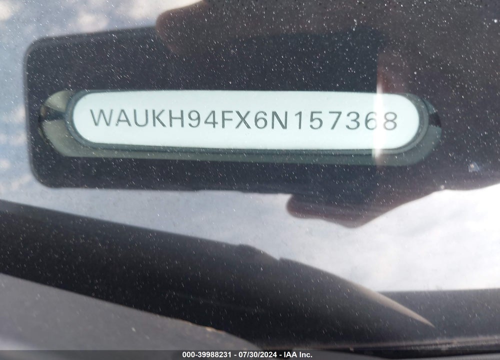 2006 AUDI A6 3.2 AVANT VIN: WAUKH94FX6N157368