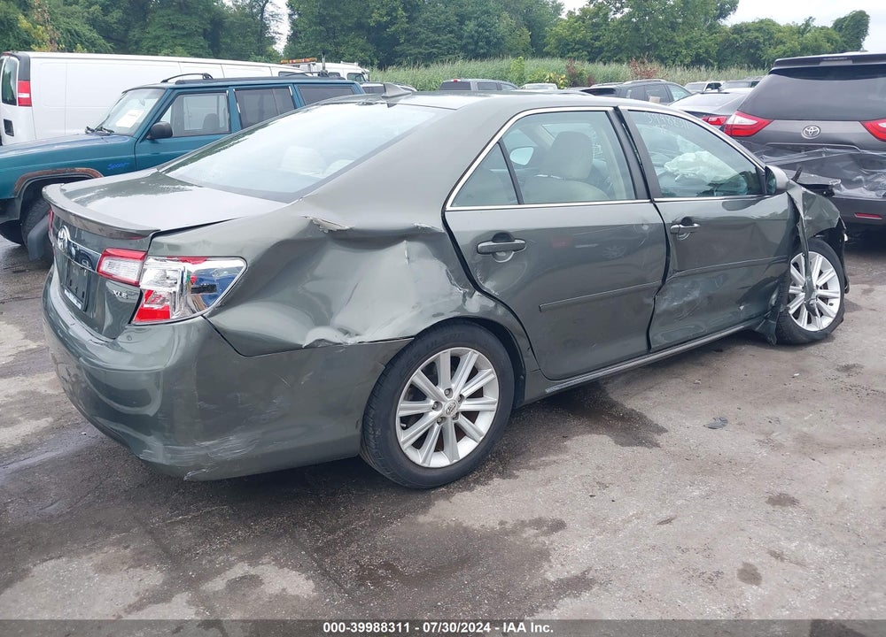 2012 TOYOTA CAMRY XLE V6 VIN: 4T1BK1FK2CU506438