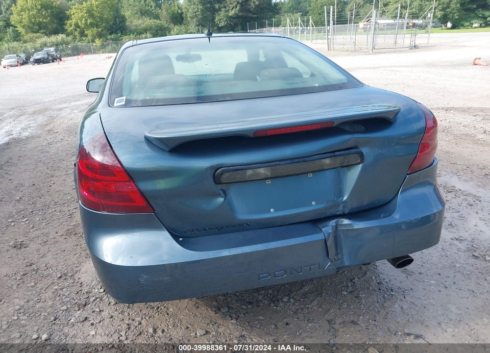 2006 PONTIAC GRAND PRIX VIN: 2G2WP552461193574