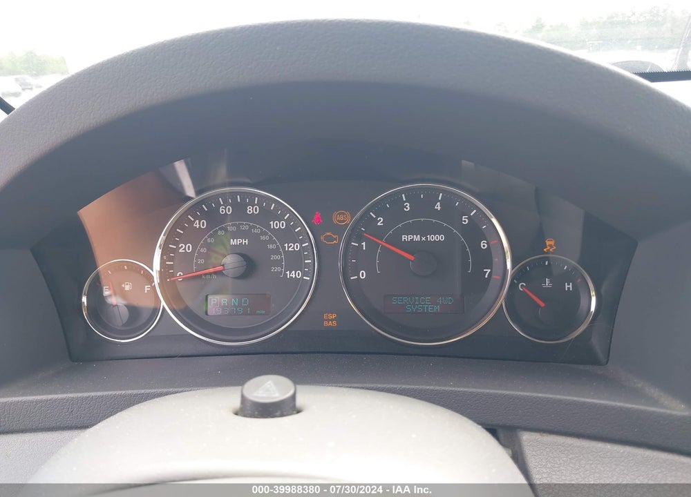 2007 JEEP GRAND CHEROKEE LIMITED VIN: 1J8HR58287C524834