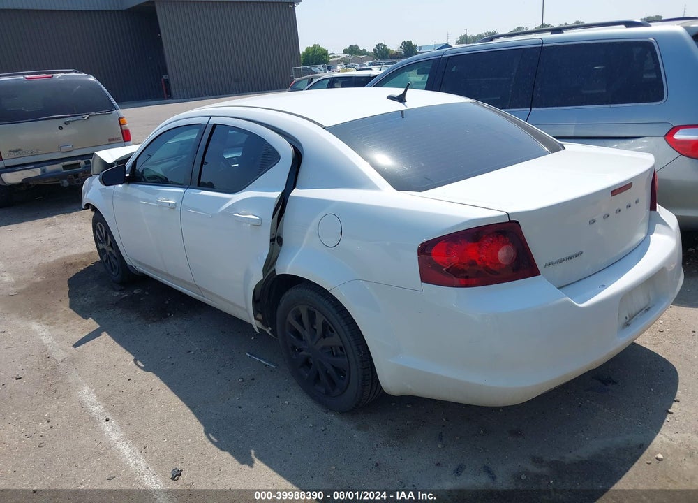 2014 DODGE AVENGER SE VIN: 1C3CDZAB9EN214697