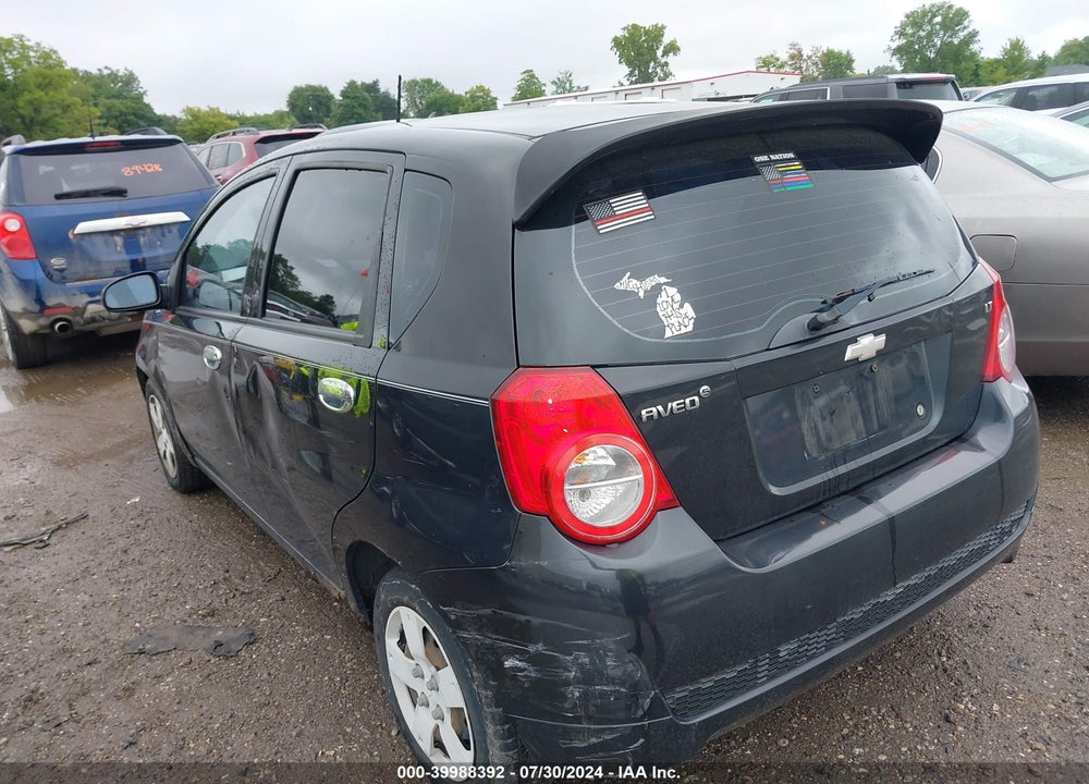 2009 CHEVROLET AVEO LT VIN: KL1TD66E19B647412